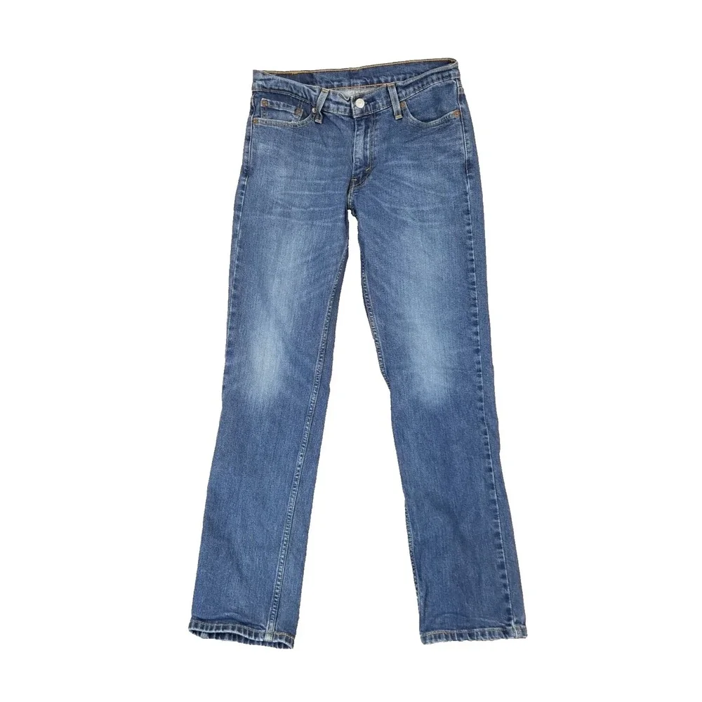 Levi's 511 jeans men's 30 x 32 skinny straight blue stretch denim pants retro